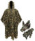 PELLOR Ghillie Umhang mit Handschuhe Ghillie Suit Tarnanzug Schnelltrocknend, Tarnkleidung für Jagd Camping Outdoor Militär Jagd Verdeckt CS Tierfotografie Festschmuck (Amazon Forest Green)