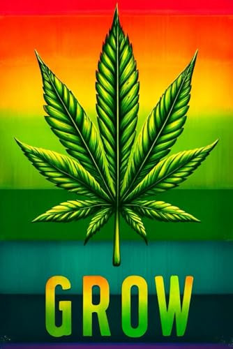 Cannabis Grow-Planer: Journal für deine Notizen beim Annbau deiner Hanfpflanzen zu Hause.: Chill mal, Dude - Grow dein eigenes Weed! - 72 Seiten mit ... viel Platz für deine Einträge. Bunte Seiten