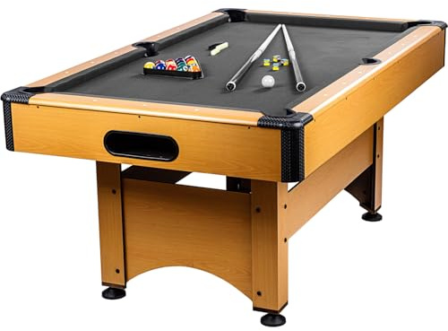 GAMES PLANET 6 ft Billardtisch Trendline“ + Zubehör, 9 Farbvarianten, 184 x 108 x 82 cm (LxBxH)