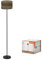 LEDVANCE Standleuchte Decor Cardboard Cylinder braun aus Wellpappe, E27, 1600 mm Höhe, Leuchtenschirm aus recyceltem Material, nachhaltig durch austauschbare Lichtquelle, einfache Montage