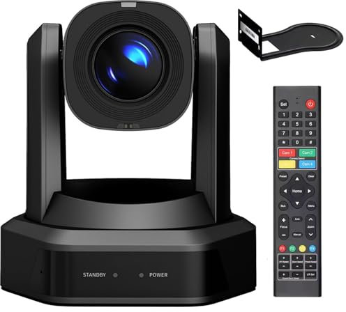 Runpu Church Studio Streaming SDI Poe 30X Optical Zoom PTZ Camera HD1080P 60fps, AI Auto Tracking Conference With HDMI LAN USB, Events Sports Podcast Live Streaming RP-HD66A-30