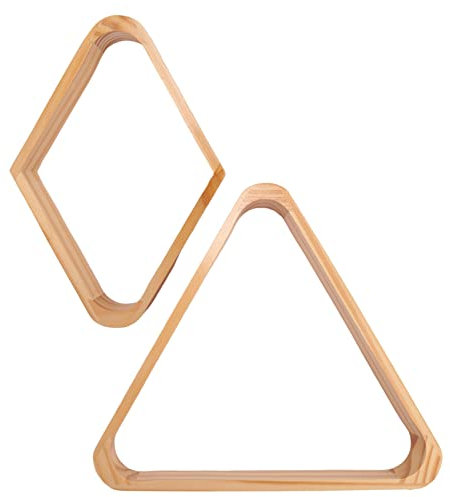 Kissmii Billard Ball Rack Billard 8- Dreieck Rack und 9-Ball Diamant Billard Rack für Billard Billard Tisch ZubehöR
