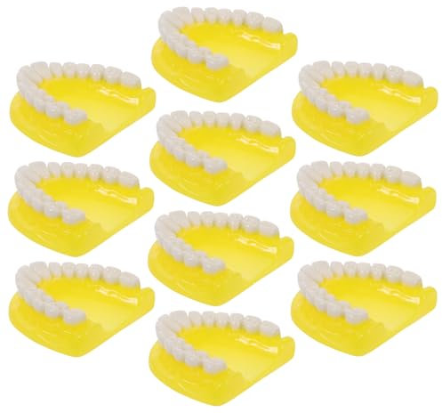 DIYEAH 10stücke Kunstharz Zahnprothese Charms Anhänger Für Diy Schmuck Zubehör Schlüsselanhänger Handy