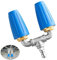 Turbo Nozzle Pressure Washer Tips, Quick Release Power Washer Turbo Nozzle Rotating Adapter (Blue-Dual Turbo)