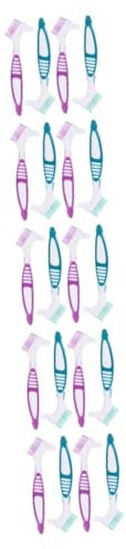 HAPINARY 20 pièces Nettoyage pour Dentiers Douce à Double Face pour Prothèses Dentaires Kit de Nettoyage pour Gouttières pour Oral Optimal