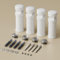 S'AFIELINA Support de radiateur de salle de bain, kit de support de radiateur réglable, kit de montage étanche à l'humidité, y compris valve de dégonflage et bouchon, 3 pièces