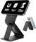 SURITCH Phone Tripod Wallet with Find My Functionality, Magnetic & NFC Supported Card Holder with RFID Blocking,Wallet with Adjustable Stand Selfie Stick for iPhone 16/15/14/13/12 Series,Black