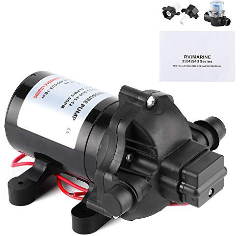 Klanata 12V 3.0GPM 45PSI bomba de agua del diafragma, autocebante de alta presión para los sistemas de agua marinos del barco RV
