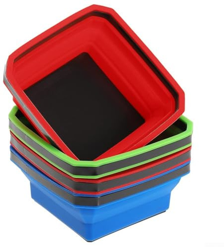 Lot de 3 bols magnétiques pliables en silicone
