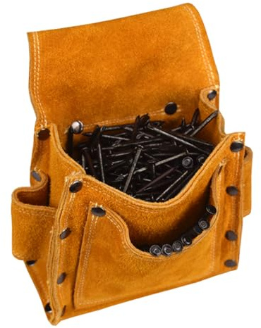 Taillentasche Werkzeugtasche Pocket Rigger Heavy Duty Leder Werkzeugtasche Schreiner Taille Gürteltasche für Bauholzbearbeitung