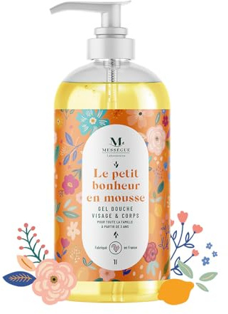Gel-douche sans savon Petit Bonheur en Mousse 1L Visage&Corps - Mességué