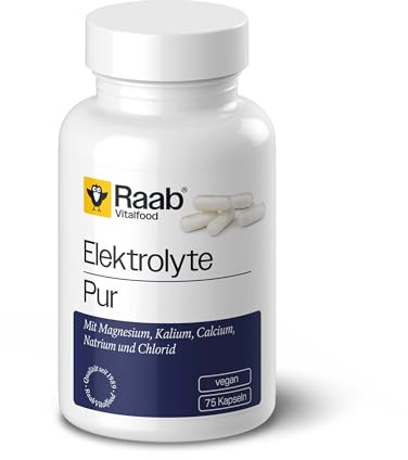 Raab® Elektrolyte Pur Kapseln (75 Stück) | Abgestimmte Mischung - Elektrolyte ohne Zucker & Süßungsmittel - Perfekt für Sport & Alltag - Vegan