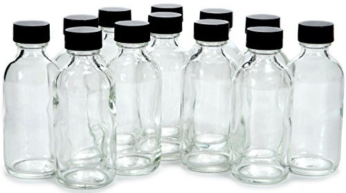 Vivaplex Lot de 12 bouteilles en verre avec couvercles Transparent 56,7 g