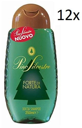 Pino Silvestre forte di natura Gel Doccia & Shampoo 250 ml Crema Doccia Shampoo 12 PZ