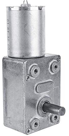 Wifehelper Motor Eléctrico con Engranaje de Reducción de Tornillo sin Fin de Turbo Reductor Reversible de 2RPM de 12V 12V