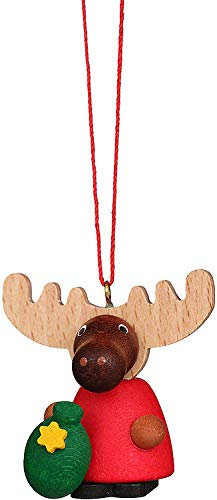 Christbaumschmuck Elch Weihnachtsmann - 4,2 cm