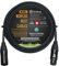 WORLDS BEST CABLES Gotham GAC-4/1 - Cable de micrófono cuádruple estrella - 4 metros con conectores XLR Neutrik Gold