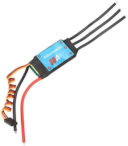 VGEBY brushless ESC, 20-60A unidirectionnel 1: 1 Sortie de Puissance télécommande Voiture brushless ESC RC régulateur électronique (50A)