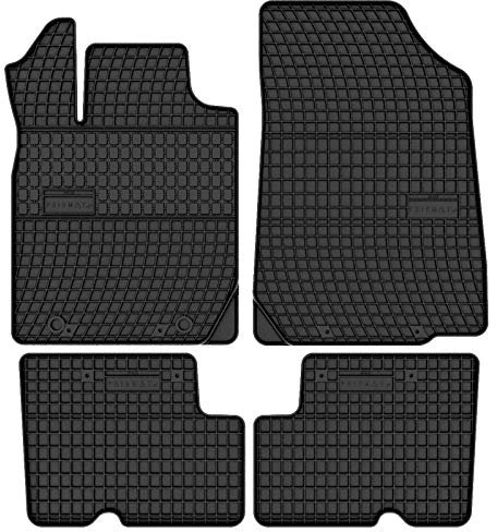 Prismat Gummimatten Gummi Fußmatten Satz für Dacia Sandero 1 (2007-2012) - Passgenau