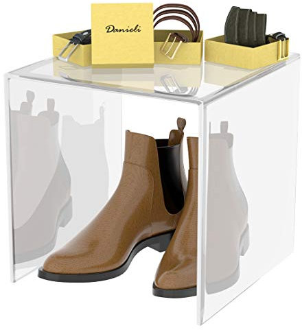 Danieli | Alzatina in Acrilico | Cubi Espositori in Acrilico Trasparente, Alzatine per Catering e Buffet, Perfetti Anche Come Espositori per Oggettistica e Vetrine (1 pz cm 30 x 30 x 30)