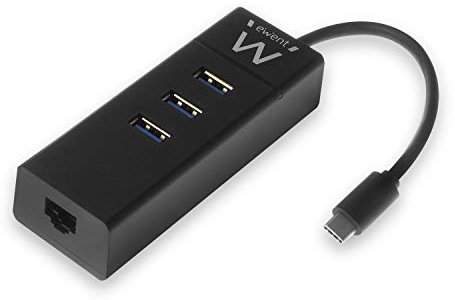 HUB 4 PUERTOS USB 3.1 EWENT EW1141 USB-C (3 USB 3.1 / 1 RJ45)