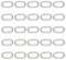 PandaHall 200pcs Platin Oval Jump Ringe Schließen, aber Unsoldered Schmuck Zubehör Halskette Verbindungsstücke Kettenglieder Platin für Halskette Armband Schmuck Herstellung 6x11mm