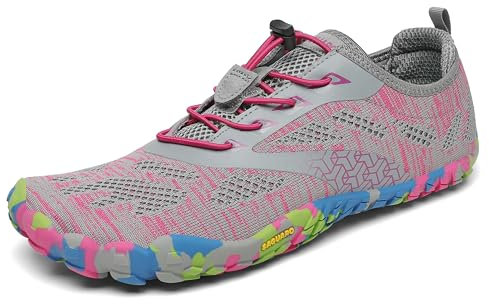 SAGUARO Chaussures de Trail Running Homme Femme Barefoot Minimaliste Antidérapant Chaussure Aquatiques, Rose A 39