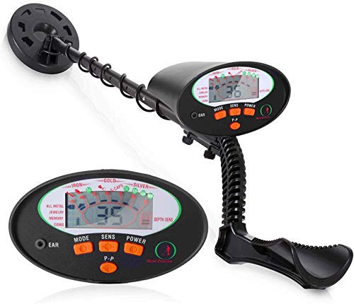 Pyle Pro Pinpointer Metal Detector | Handheld Metal Detector W/High Sensitivity | Built-in Speaker | Comfortable Arm Support | 5 Detection Modes | Find Gold, Silver, Iron, Coins & Jewelry (PHMD74)