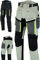 Texpeed pantaloni da moto uomo con protezioni - rinforzati per motociclismo - inverno invernale/Estate resistenti e impermeabili - Con armatura CE (EN 1621-1) - Bianco/Beige - 6XL