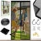 Magnetic Fly Screens for Doors - Heavy Duty Bugs Door Screen 100X220cm with Powerful Magnets and Full Frame Magic Tape, Fly Nets for Doors Without Drilling, Suitable for Patio Doors Balcony Bedroom