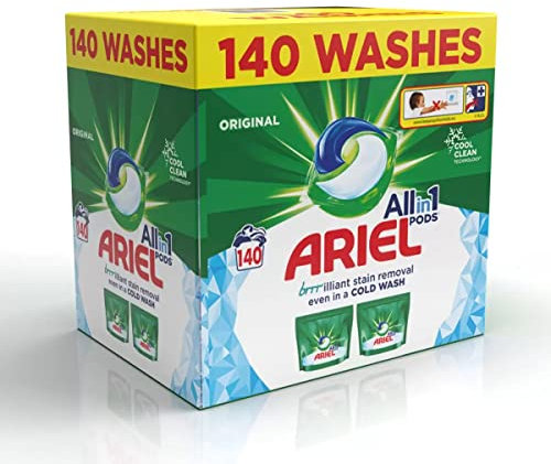Ariel All in One Pods, 140 Wash