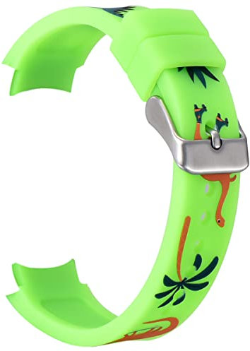 Alienwork Bracelet de Montre Bracelet en Silicone Vert Silicone Léger Doux Imperméable