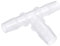 M METERXITY Barb Tuyau Raccords - 10x12x10mm OD Tee Plastique Tuyau Connecteurs Appliquer à Eau Fuel, Transparent(T Formé 3 Chemin)