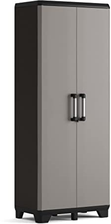 Keter Armoire de Rangement avec étagères Pro Noir et Gris