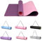 Good Nite Gymnastikmatte Yogamatte Fitnessmatte Rutschfest Trainingsmatte Sport Turn Matten Pilates Matte Bodenturnmatte Mit Tragegurt 183 x 61 x 0.6 cm (Lila/Rosa)