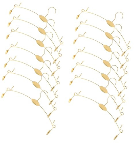 10St kleiderständer graceling Dessous pinsetette hackenleiste wäscheschacht Kleiderbügel Rockbügel Hosenbügel Aufhänger mit Clips Aufhänger für BH Höschen Hosenständer Fräulein