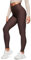 CRZ YOGA Damen Sport Thermo Leggings Winter Warme Sports Yoga Leggins High Waist Fleece Thermal Sportleggins - 71cm Heißes Fudge-Brown 36