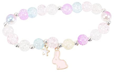 PACKOVE Erdbeer Armband Mädchen Geschenk Perlenarmband Armbänder Für Jugendliche Mädchen Armband Für Kleine Mädchen Erdbeergeschenke Kristall Fräulein Hase Schmuckstücke