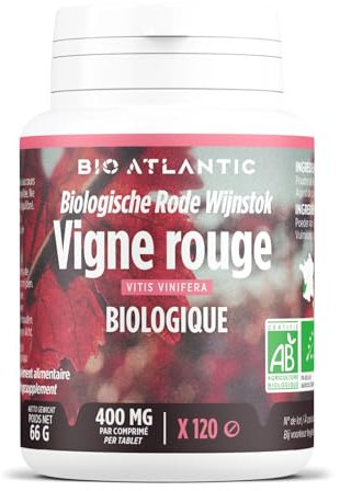 Vigne rouge Bio - 400 mg - 120 comprimés - Bio Atlantic