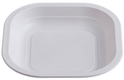 Generico 100 PIATTI QUADRATI in plastica RIUTILIZZABILI lavabili in lavastoviglie