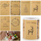 250 Stück Weihnachtssticker zum Beschriften, Kraftpapier Etiketten, Christmas stickers, Beschriften Weihnachtssticker, Selbstklebend Aufkleber Weihnachtssticker, für Umschlag, Geschenktüten
