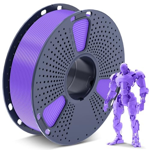 SUNLU PLA Filament 1.75mm, 3D Drucker Filament PLA 1.75mm +/- 0,02mm, Einfach zu Verwenden, Anfängerfreundlich, Passend Für Sie Meisten FDM 3D Drucker, 1KG Spule. (Lila)