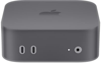 FTRONGRT Coque Compatible avec Apple Mac Mini M4 / M4 Pro 2024, Silicone Souple, Anti-Chute, Étanche à la poussière, Housse de Protection de l'hôte de l'ordinateur. Transparent Noir