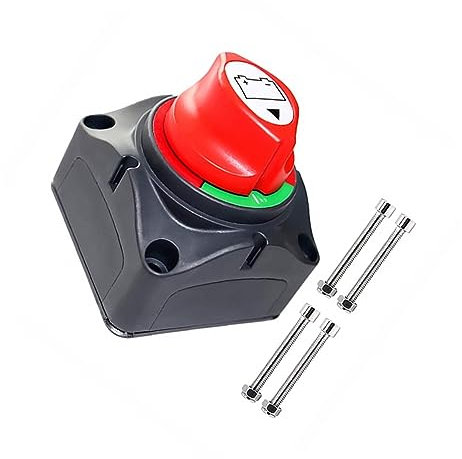 Anneome Batterieschalter ein/aus 12V-48V Trennschalter Trennschalter für Auto RV Boot