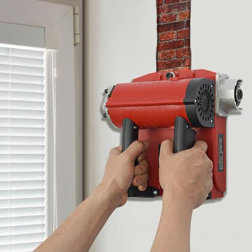 Cepilladora eléctrica de pared de 4580 W, 3500 r/min, profundidad de cepillado (1-4 mm), fresadora de saneamiento para paredes, techos y suelos en interiores y exteriores