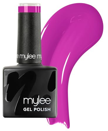 Mylee Smalto Gel Semipermanente 8ml [Keep Your Fuchsia On] - UV/LED Nail Art Manicure Pedicure, Lunga Durata, per Uso Professionale e Domestico [Purple Range] - Vegan & Cruelty Free