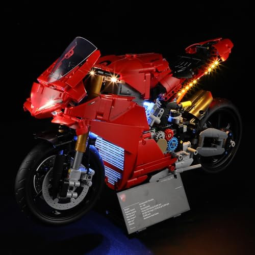 MENZAVA Licht-Set Kompatibel Mit Lego 42202 Ducati Panigale V4 S Motorrad Technic - Led-Beleuchtungsset Für Bausteinen Modell - Modell Set Nicht Enthalten
