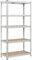 SONGMICS Heavy-Duty Storage Shelf, Garage Shelving Unit, 50 x 100 x 200 cm, Supports up to 875 kg, Easy Assembly, Storage Rack, Adjustable Shelves, Silver GLR447E01