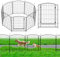 Decorative Garden Fence: Metal Rustproof Iron Landscape Wire Folding Fencing Ornamental Panel,Rustproof, Animal Barrier, Fence Panel Perfect for Landscaping and Flower Bed Edges Circular (32)