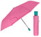 Mehrfarbiger Regenschirm Automatik für Frauen mit Punkten - Taschenschirm Taschenregenschirm Kompakt Mini Leicht Winddicht - Regen Schirm Klein Reisen - Durchmesser 96 cm (Bonbonrosa)